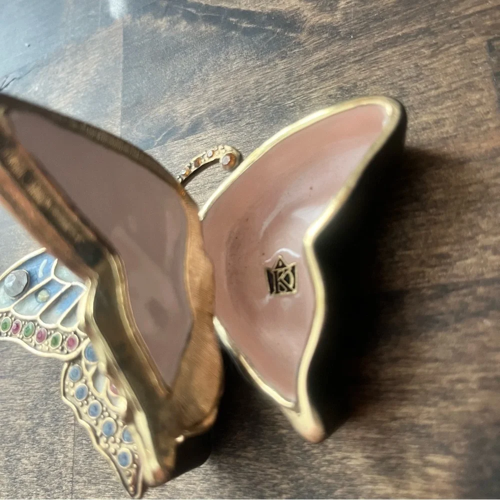 Ornate Butterfly Jewelry Box 62252
